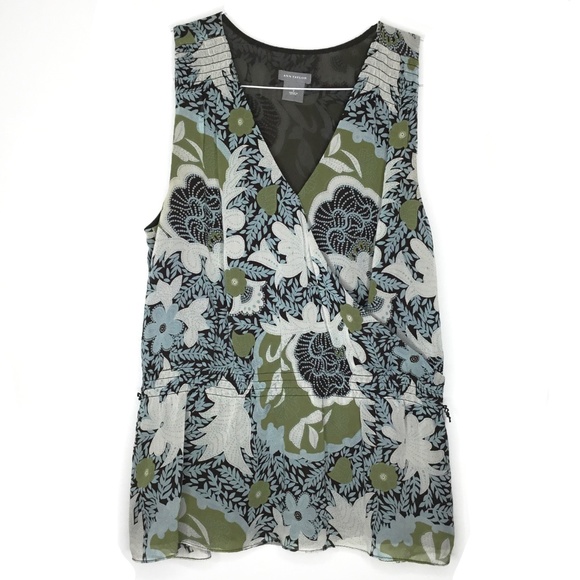 Ann Taylor Tops - Ann Taylor Floral Sleeveless Blouse